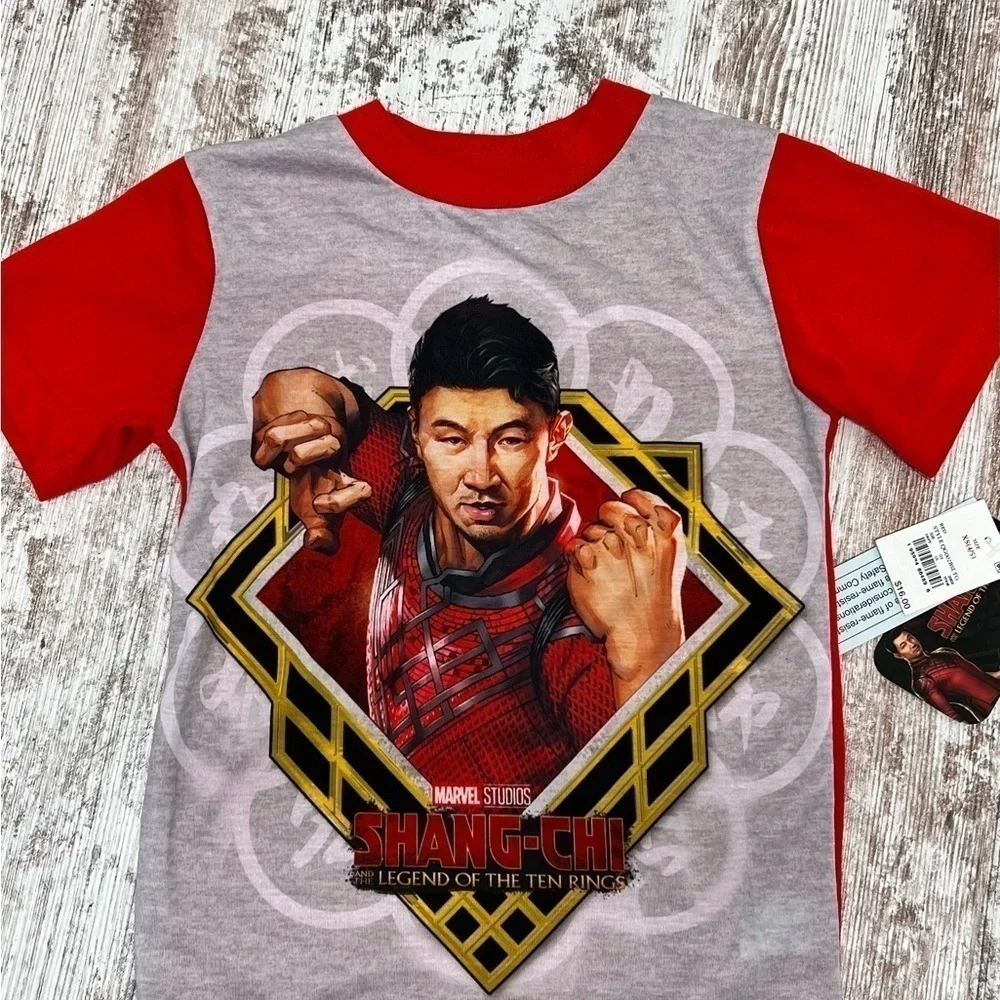 🔥boys' Marvel Shang Chi 2pc SS Top & Pants PJ Set